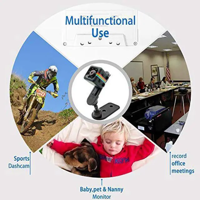 Alt view image 5 of 5 - Spy Camera Wireless Hidden Camera with Audio and Video Recording HD 1080P Mini Spy Cam Portable Small Nanny Cam Night Vision & Motion Detection for Home Office Outdoor with 32GB Card & Card Reader.