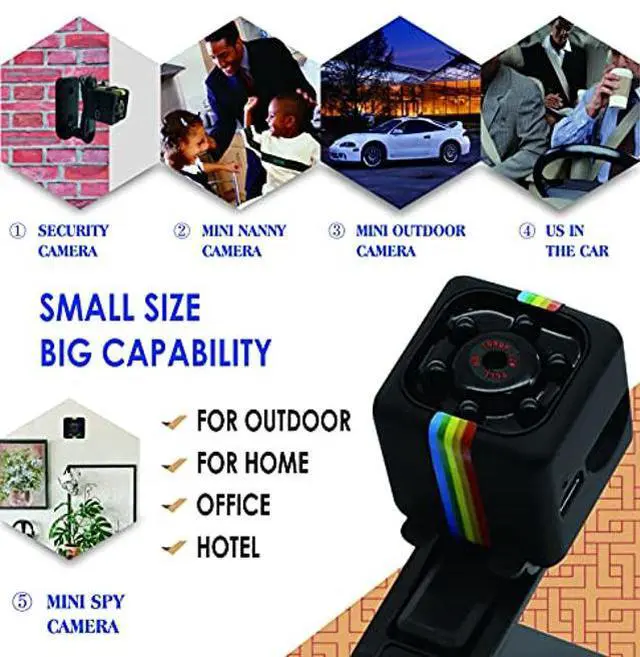 Alt view image 4 of 5 - Mini spy Camera Ultra HD Stealth Camera 1080p - Mini Camera Nanny Camera Wireless Small Portable Night Vision Mobile Detection Video Sharing for Home / car / UAV / Office Room / Hotel / Warehouse