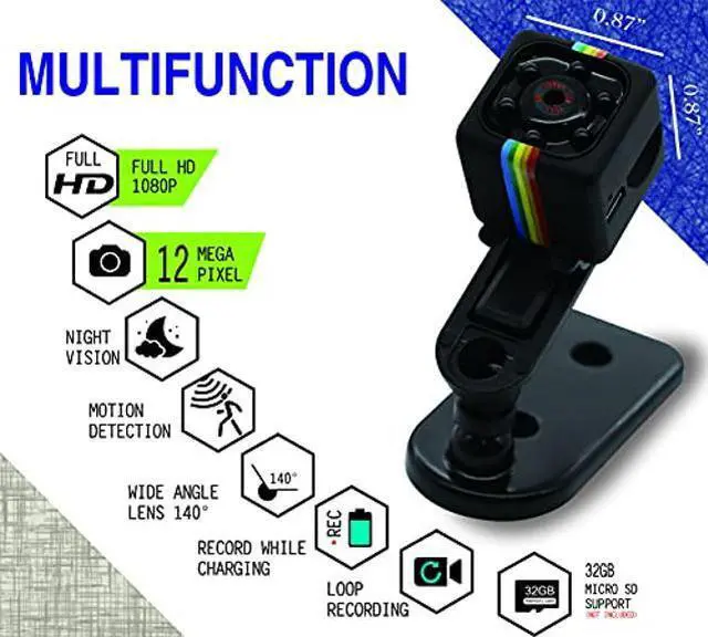 Alt view image 3 of 5 - Mini spy Camera Ultra HD Stealth Camera 1080p - Mini Camera Nanny Camera Wireless Small Portable Night Vision Mobile Detection Video Sharing for Home / car / UAV / Office Room / Hotel / Warehouse