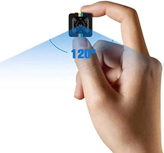 Main image of Mini Spy Camera with Night Vision - Hidden Camera HD 1080P Cop Cam 120deg Small Camera Nanny Cam, 360deg Adjustable Bracket Car Camera for Motion Detection