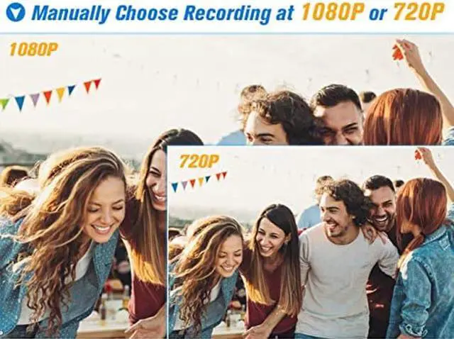 Alt view image 4 of 5 - Mini Spy Camera with Night Vision - Hidden Camera HD 1080P Cop Cam 120deg Small Camera Nanny Cam, 360deg Adjustable Bracket Car Camera for Motion Detection