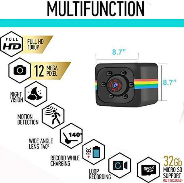 Alt view image 2 of 5 - Mini Spy Camera 1080P, Wireless Camera, 5 Pack Nanny Camera with Night Vision Motion Detection Smallest Security Surveillance Cameras for Indoor/Home/Apartment/Office... (5 pcs)