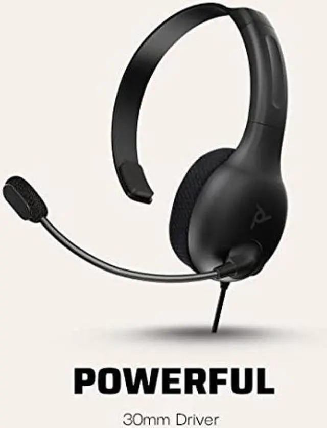 Alt view image 2 of 5 - PDP LVL30 Wired Headset with Single-Sided One Ear Headphone for PC, Xbox - Mac, Tablet Compatible - Noise-Cancelling Mic - Lightweight, Cool Comfort, Great for Gaming , School and Remote Work - Black