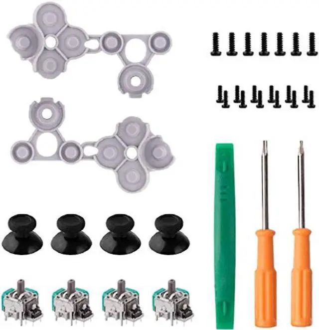 Main image of 3D Analog Joystick Thumb Stick Sensor Gamepad Thumbstick Replacement Part for Xbox One Controller with Tools (4 Packs)