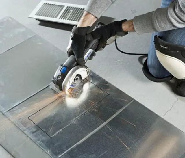 Alt view image 3 of 5 - Dremel Ultra Saw US40-04 Corded Compact Saw Tool Kit