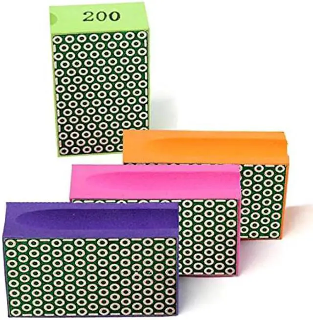 Main image of Diamond Hand Polishing Pads for Sanding Concrete Glass Stone Granite Marble 60#,100#,200#,400# (4Pcs/Set)...