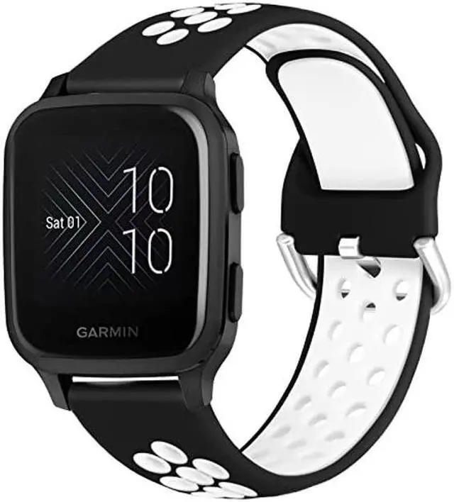 Alt view image 3 of 5 - Jobese Compatible with Garmin Venu Sq Band, 20mm Silicone Wristband Compatible with Garmin Venu/Venu Sq Music/Galaxy Watch Active 2, Women Men(3 Pack)