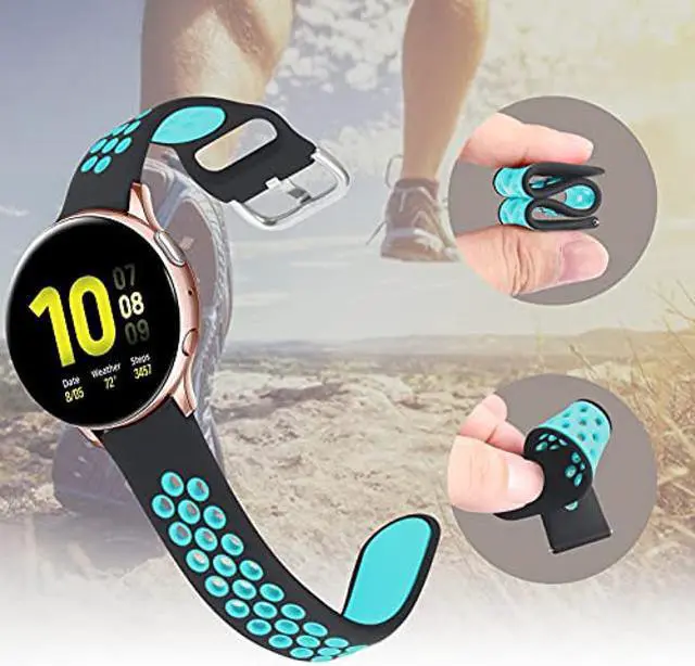 Alt view image 4 of 5 - Jobese Compatible with Garmin Venu Sq Band, 20mm Silicone Wristband Compatible with Garmin Venu/Venu Sq Music/Galaxy Watch Active 2, Women Men(3 Pack)