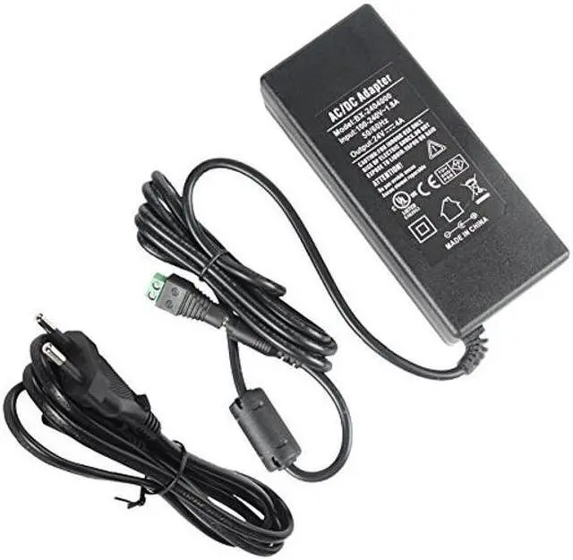 Alt view image 2 of 5 - 24V 4A 100W Power Supply Adapter, Signcomplex Power AC Adapter Transformers, Switching Power Supply for LED Strip, Household Electronics, Output 24V DC, 5.5x2.1mm US Plug, UL Listed