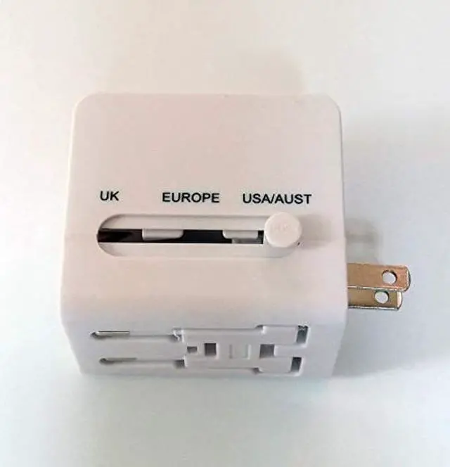 Alt view image 4 of 5 - International Travel Power Adapter Worldwide with 2 x 2A USB Quick Charger. Universal Travel Adapter All in One AC Multi-Outlet Power Plug Wall Socket for USA Europe UK Japan China Australia