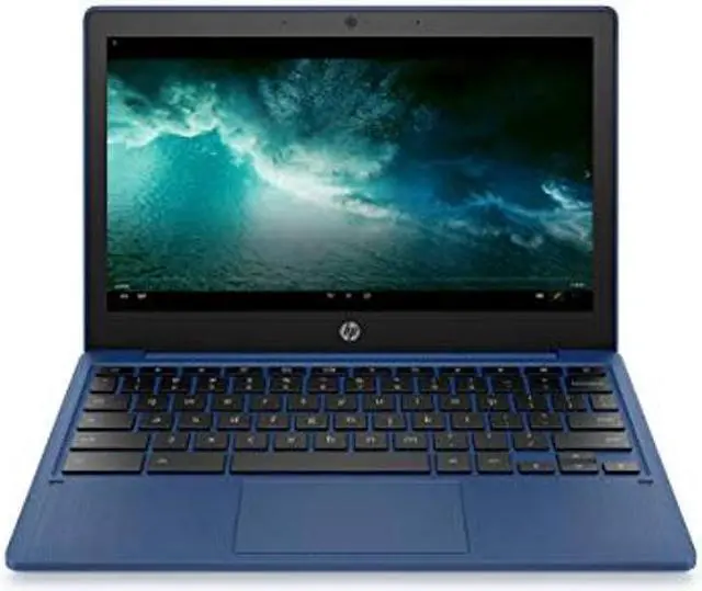 Main image of HP Chromebook 11-inch Laptop - MediaTek - MT8183 - 4 GB RAM - 32 GB eMMC Storage - 11.6-inch HD Display - with Chrome OS(tm) - (11a-na0030nr, 2020 model, Indigo Blue)