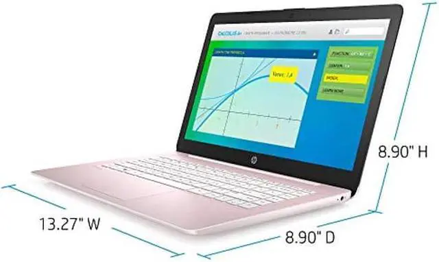 Alt view image 3 of 5 - HP Stream 14-Inch Laptop, Intel Celeron N4000, 4 GB RAM, 64 GB eMMC, Windows 10 Home in S Mode With Office 365 Personal For 1 Year (14-cb188nr, Rose Pink)