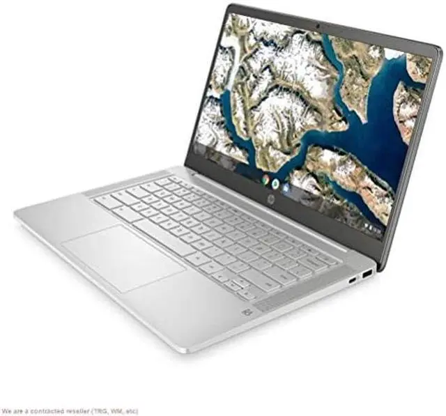 Alt view image 3 of 5 - HP Chromebook 14-inch HD Touchscreen Laptop, Intel Celeron N4000, 4 GB RAM, 32 GB eMMC, Chrome (14a-na0040nr, Ceramic White)