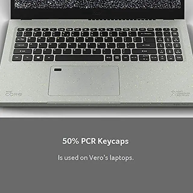 Alt view image 4 of 5 - Acer Aspire Vero AV15-51-7617 Green PC | 15.6" FHD IPS 100% sRGB-Display | 11th Gen Intel Core i7-1195G7 | Intel Iris Xe Graphics | 16GB DDR4 | 512GB NVMe SSD | Wi-Fi 6 | PCR Materials | Vero-Sleeve