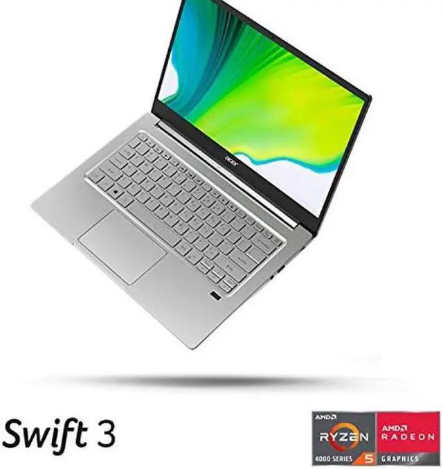 Alt view image 2 of 5 - Acer Swift 3 Thin & Light Laptop, 14" Full HD IPS, AMD Ryzen 5 4500U Hexa-Core Processor with Radeon Graphics, 8GB LPDDR4, 256GB NVMe SSD, WiFi 6, Backlit Keyboard, Fingerprint Reader, SF314-42-R7LH
