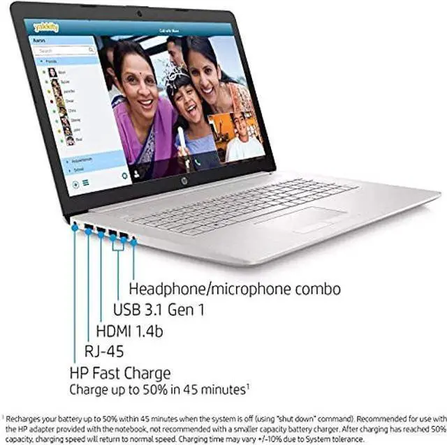 Alt view image 3 of 5 - 2022 HP Pavilion 17 Laptop, 17.3 FHD Anti-Glare 300 nits, 11th Gen Intel Core i3-1115G4 up to 4.1GHz (Beat i5-8365U), 16GB RAM, 5 Silver 16GB RAM | 512GB SSD hp17 0