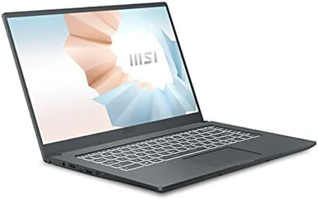 Alt view image 3 of 5 - MSI Modern 15A Thin and Light Daily Laptop: 15.6" FHD 1080p, Intel Core i7-1195G7, Intel Iris Xe, 8GB, 1TB SSD, Win10, Carbon Gray (A11MU-652)