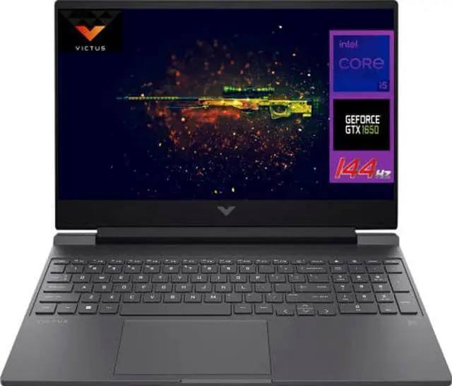 Main image of HP 2022 Victus 15.6" Gaming Laptop | 144Hz FHD IPS Display | Intel Octa-Core i5-12450H | 16GB RAM | 512GB PCIe-4x4 NVMe SSD | NVIDIA GeForce GTX 1650 | Backlit KB | WiFi 6 I Windows 11 | TiTac Card