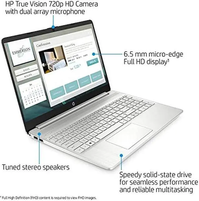 Alt view image 2 of 5 - HP Pavilion Laptop (2022 Model), 15.6" HD Display, AMD Ryzen 7 5700U (Beats i7-11370H), 32GB RAM, 1TB PCIe SSD, Wi-Fi 6, USB-C, Long Battery Life, Windows 11, Natural Silver