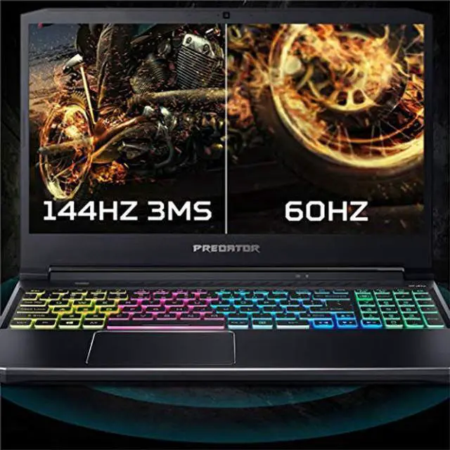 Alt view image 5 of 5 - Acer Predator Helios 300 Gaming Laptop, Intel i7-10750H, NVIDIA GeForce RTX 2060 6GB, 15.6" Full HD 144Hz 3ms IPS Display, 16GB Dual-Channel DDR4, 512GB NVMe SSD, Wi-Fi 6, RGB Keyboard, PH315-53-72XD