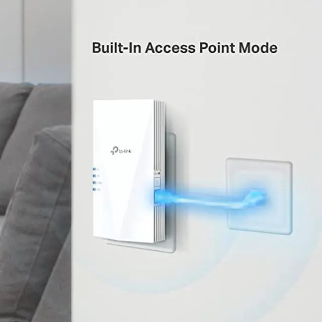 Alt view image 4 of 5 - TP-Link AX3000 WiFi 6 Range Extender Internet Booster(RE700X), Dual Band, AP Mode w/Gigabit Port, OFDMA, Beamforming, APP Setup, OneMesh Compatible