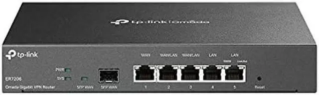 Main image of TP-Link ER7206 | Multi-WAN Professional Wired Gigabit VPN Router | Increased Network Capacity| SPI Firewall | Omada SDN Integrated | Load Balance | Lightning Protection | Limited Lifetime Protection