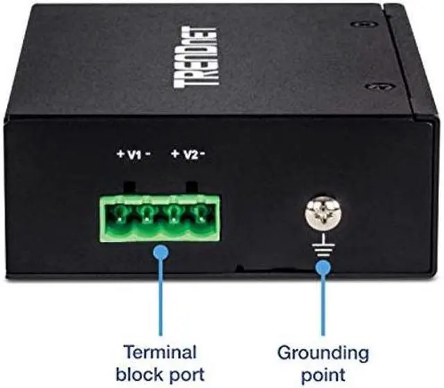 Alt view image 5 of 5 - TRENDnet Hardened Industrial 90W Gigabit 4Ppoe Injector,4-Pair Power Over Ethernet, Poe(15.4W), Poe+(30W), 4Ppoe(90W)Power, IP30, DIN-Rail/Wall Mount Included, 4-Pair Poe Up to 100M (328 ft.),TI-IG90