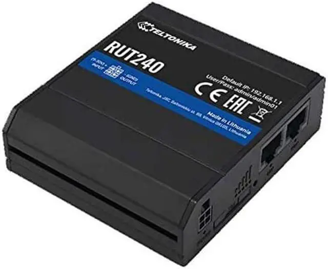 Alt view image 3 of 4 - Teltonika RUT2400AU 4G LTE Industrial Network Router with Wi-Fi for AT&T, T-Mobile and Verizon
