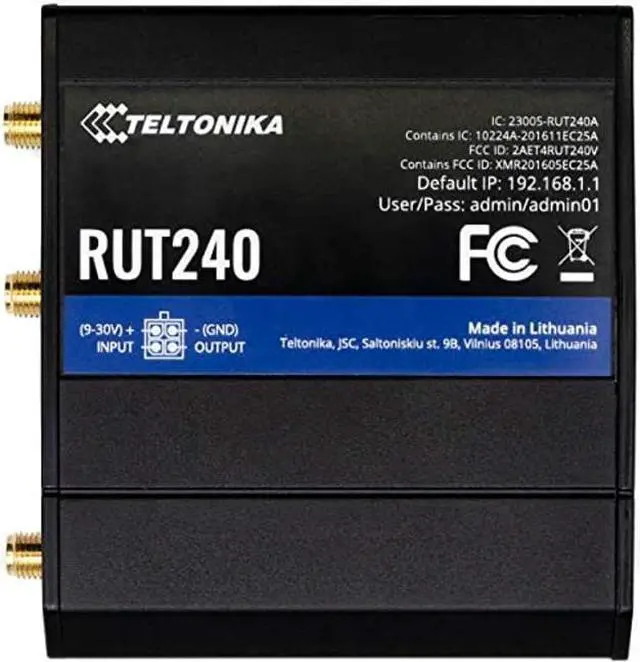 Main image of Teltonika RUT2400AU 4G LTE Industrial Network Router with Wi-Fi for AT&T, T-Mobile and Verizon