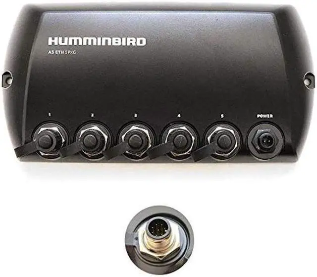 Alt view image 3 of 3 - Humminbird 408450-1 5 Port Ethernet Switch , Black