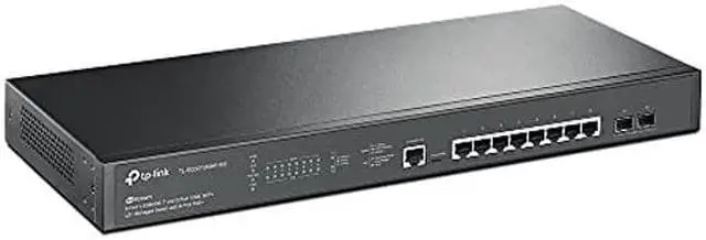 Alt view image 2 of 3 - TP-Link TL-SG3210XHP-M2 | Jetstream 8 Port Multi-Gigabit L2+ Managed PoE Switch | 8 PoE+ Port @240W, 2 x 10G SFP+ Slots | 2.5G Bandwidth | Omada SDN Integrated | IPv6 | Limited Lifetime Protection