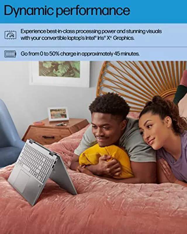 Alt view image 4 of 5 - HP Pavilion x360 Convertible Laptop, 12th Gen Intel Core i5-1235U, 12 GB RAM, 256 GB SSD, 15.6" Full HD Touchscreen, Windows 11 Home, Long Battery Life, Backlit Keyboard, HD Webcam (15-er1010nr, 2022)