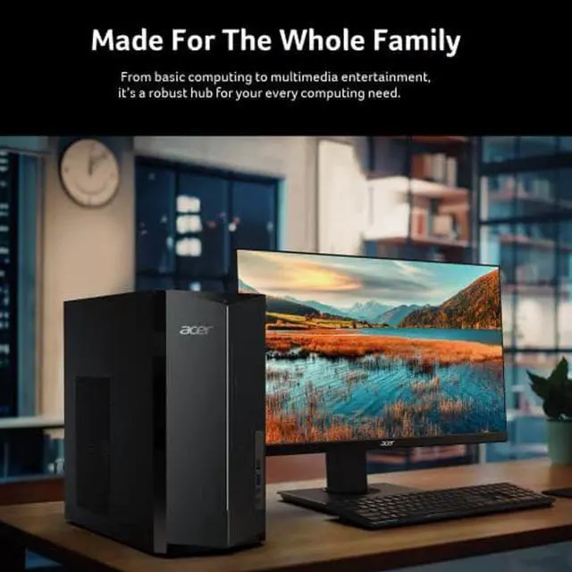 Alt view image 5 of 5 - Acer Aspire TC-1760-UA92 Desktop | 12th Gen Intel Core i5-12400 6-Core Processor | 12GB 3200MHz DDR4 | 512GB NVMe M.2 SSD | 8X DVD | Intel Wireless Wi-Fi 6 AX201 | Bluetooth 5.2 | Windows 11 Home