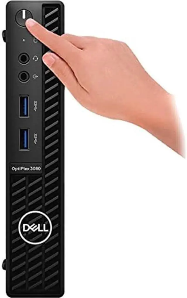 Alt view image 5 of 5 - Dell OptiPlex 3000 3080 Desktop Computer - Intel Core i5 10th Gen i5-10500T Hexa-core (6 Core) 2.30 GHz - 8 GB RAM DDR4 SDRAM - 256 GB NVMe M.2 PCI Express M.2 SSD - Micro PC - Black