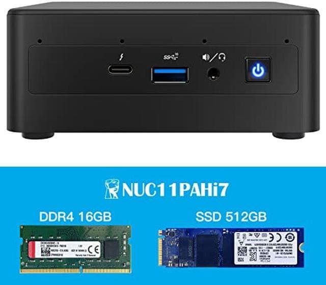 Intel NUC 11, NUC11PAHi7 Canyon Mini PC Desktop, Win10 Pro Mini