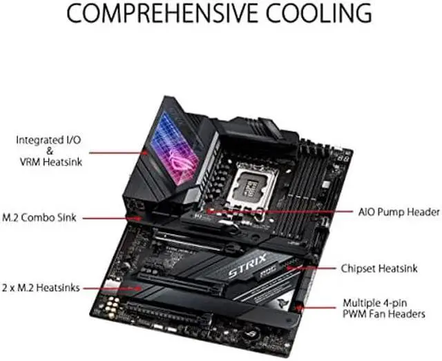 Alt view image 5 of 5 - INLAND 1TB GEN 4 PCIE 4.0 NVMe M.2 2280 SSD + Intel Core i9-12900K Desktop Processor 16 (8P+8E) Cores up to 5.2 GHz Unlocked LGA1700 Desktop Processor with ASUS ROG Strix Z690-E Gaming WiFi Motherboar
