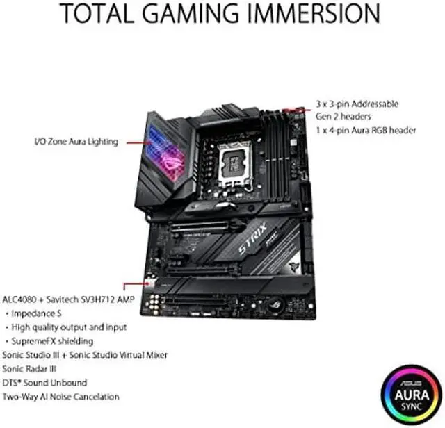 Alt view image 4 of 5 - INLAND 1TB GEN 4 PCIE 4.0 NVMe M.2 2280 SSD + Intel Core i9-12900K Desktop Processor 16 (8P+8E) Cores up to 5.2 GHz Unlocked LGA1700 Desktop Processor with ASUS ROG Strix Z690-E Gaming WiFi Motherboar