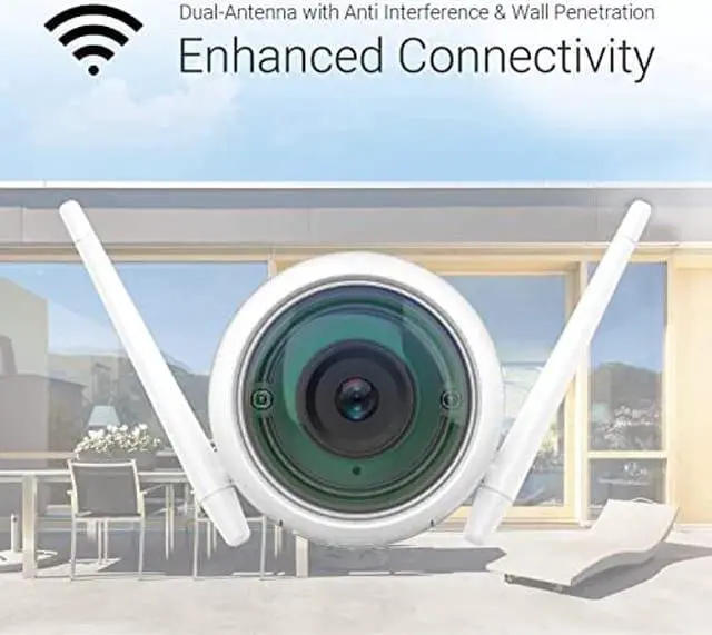 Alt view image 5 of 5 - EZVIZ Security Camera Outdoor 1080P WiFi, 100ft Night Vision, Weatherproof, Smart Motion Detection Zone, 2.4GHz WiFi Only(C3WN)