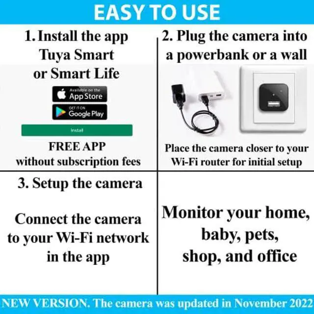 Alt view image 3 of 5 - Spy Camera Wireless Hidden WiFi Camera with Remote View - HD 1080P - Spy Camera Charger - Spy Camera Wireless - USB Hidden Camera - Nanny Camera - Premium Security Camera - Hidden Cam - iOS Android