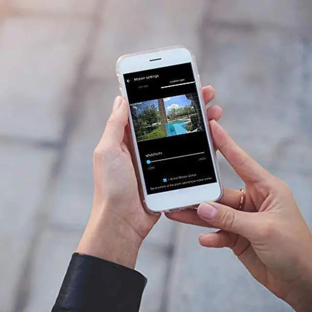 Alt view image 4 of 4 - Momentum Aria Outdoor Floodlight Camera Motion-Activated HD Security Cam 2-Way Talk, Siren, LED Bulbs for iOS & Android