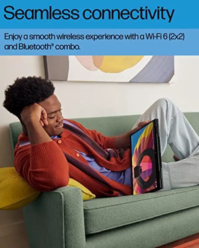 Alt view image 5 of 5 - HP ENVY x360 Convertible-Laptop, AMD Ryzen 5 5625U, 8 GB-RAM, 512 GB SSD, 15.6' FHD Touchscreen, Windows 11 Home, HP Fast Charge, Camera-Cover, Mute Button & Fingerprint Reader (15-eu1010nr, 2022)