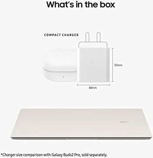 Alt view image 5 of 5 - SAMSUNG 14" Galaxy Book3 Pro Laptop Computer, 13th Gen Intel Core i7-1360P Processor / 16GB / 512GB, 3K AMOLED Screen, 120hz, Fingerprint Reader, FHD Webcam, 2023 Model, NP940XFG-KA2US, Beige