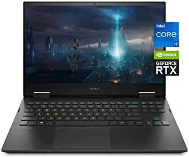 Main image of HP OMEN 15 Gaming Laptop, NVIDIA GeForce RTX 3060, 11th Generation Intel Core i7-11800H, 8 GB RAM, 512 GB SSD, 15.6" 144 Hz Full HD Display, Windows 10 Home, RGB Backlit Keyboard (15-ek1010nr, 2021)