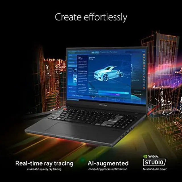 Alt view image 3 of 5 - ASUS VivoBook Pro 15X Laptop, 144Hz 15.6" FHD Display, AMD Ryzen 9 6900HX Mobile CPU, NVIDIA GeForce RTX 3070 GPU, 32GB DDR5 RAM, 1TB PCIe SSD, Windows 11 Home, 0degBlack, M6501RR-DB96