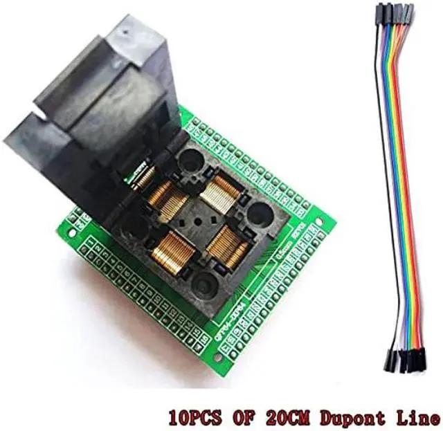 Alt view image 2 of 5 - SETCTOP TQFP64 LQFP64 QFP64 STM32 0.5m Programmer Socket Adapter IC chip Test Burning seat