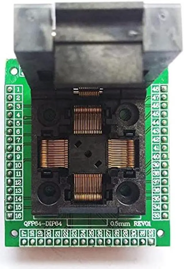 Alt view image 3 of 5 - SETCTOP TQFP64 LQFP64 QFP64 STM32 0.5m Programmer Socket Adapter IC chip Test Burning seat