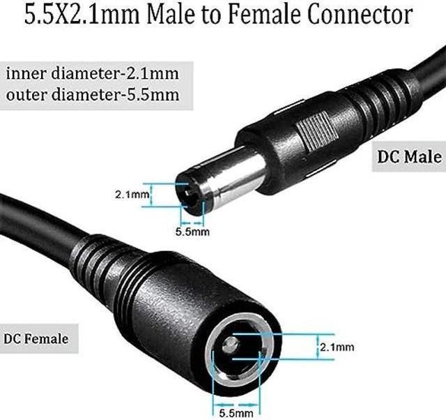 6ft SMAVCO 18V AC/DC Adapter + 11ft Extra Long Cable Male to Female  Connector for Hunter Douglas Charger PowerView 2002000036 2989048000 Amigo  7806000000 - Female Connector: 2.1mm x 5.5mm Jack 