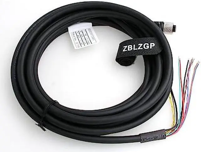 Alt view image 2 of 5 - ZBLZGP DataMan 260 Reader Serial Cable IO Power Cable M12 A-Code 12 pin Female Cable Connector for COGNEX Industrial CCBL-05-01 Vision Camera (5M)