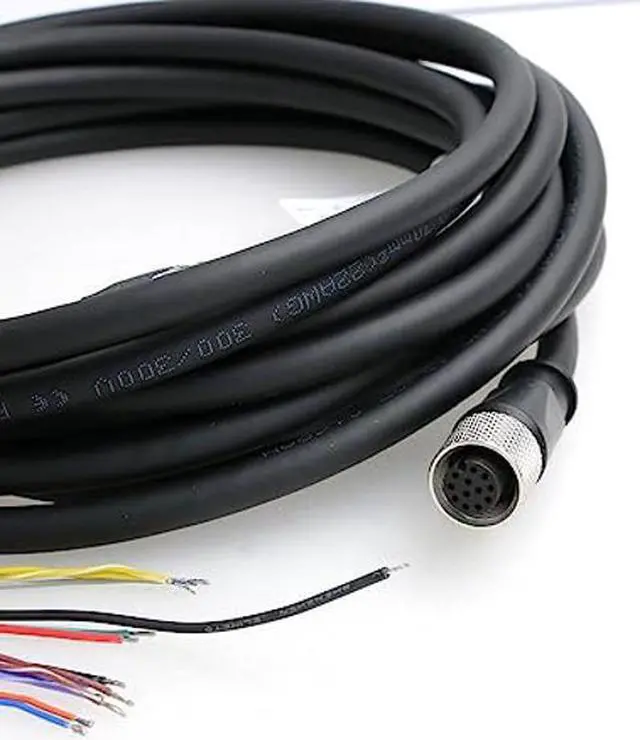Alt view image 3 of 5 - ZBLZGP DataMan 260 Reader Serial Cable IO Power Cable M12 A-Code 12 pin Female Cable Connector for COGNEX Industrial CCBL-05-01 Vision Camera (5M)