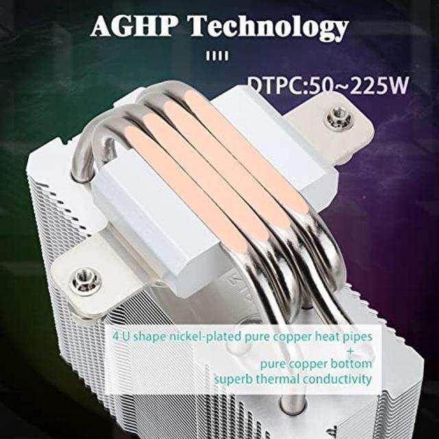 Alt view image 2 of 5 - Thermalright Assassin X120 Refined SE ARGB CPU Air Cooler, 4 Heat pipes, TL-C12C-S PWM Fan, Aluminium Heatsink Cover, AGHP Technology, for AMD AM4/AM5/Intel LGA 1150/1151/1155/1156/1200/1700 (SE ARGB)